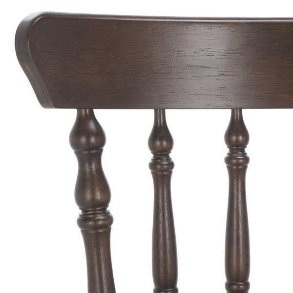 Coralyn Spindle Back Dining Chairs in Dark Walnut (Set of 2)