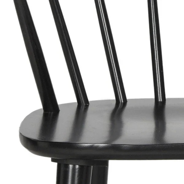 Mandalyn Wood Dining Chairs in Black (Set of 2)