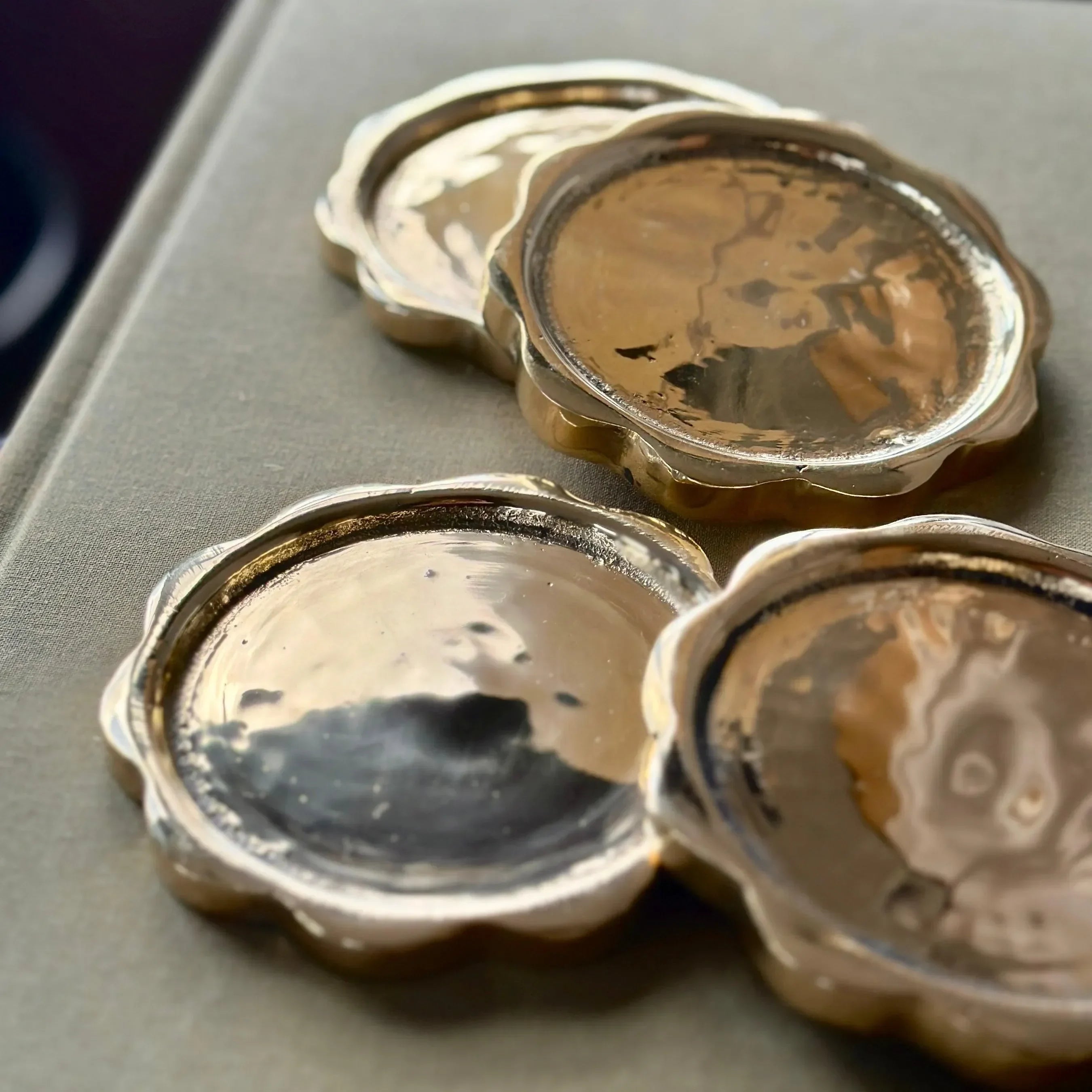 Sun Coaster Set in Brass - The Mayfair Hall