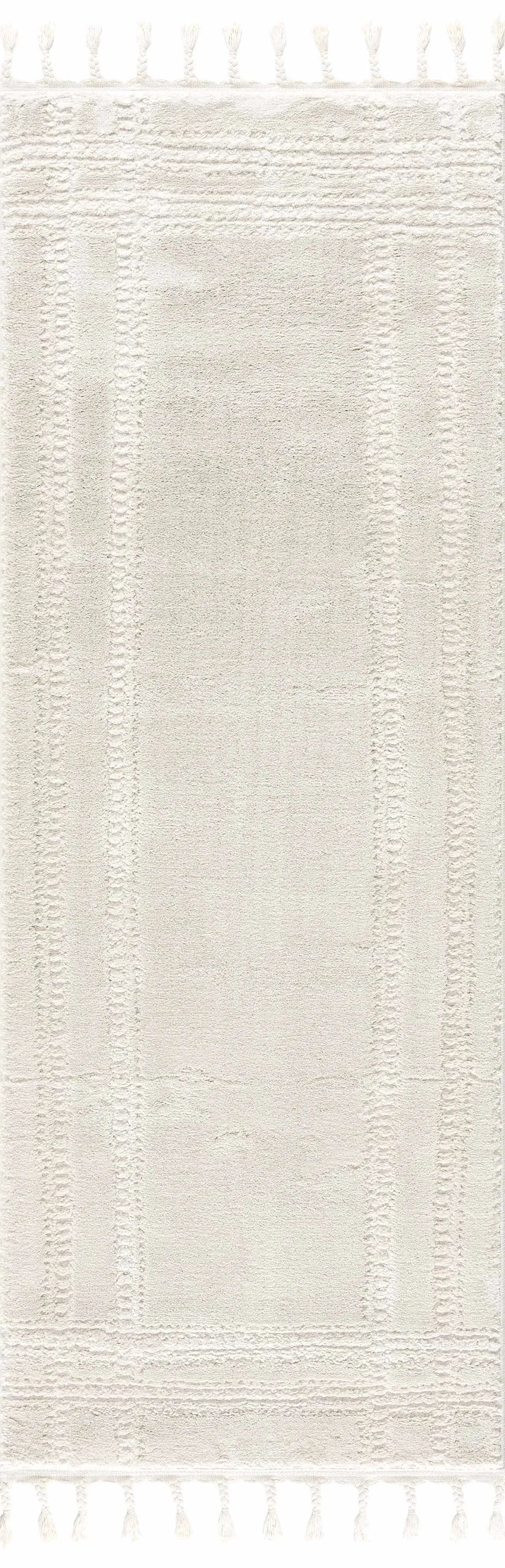 Ryuu Ivory Carved Area Rug - The Mayfair Hall