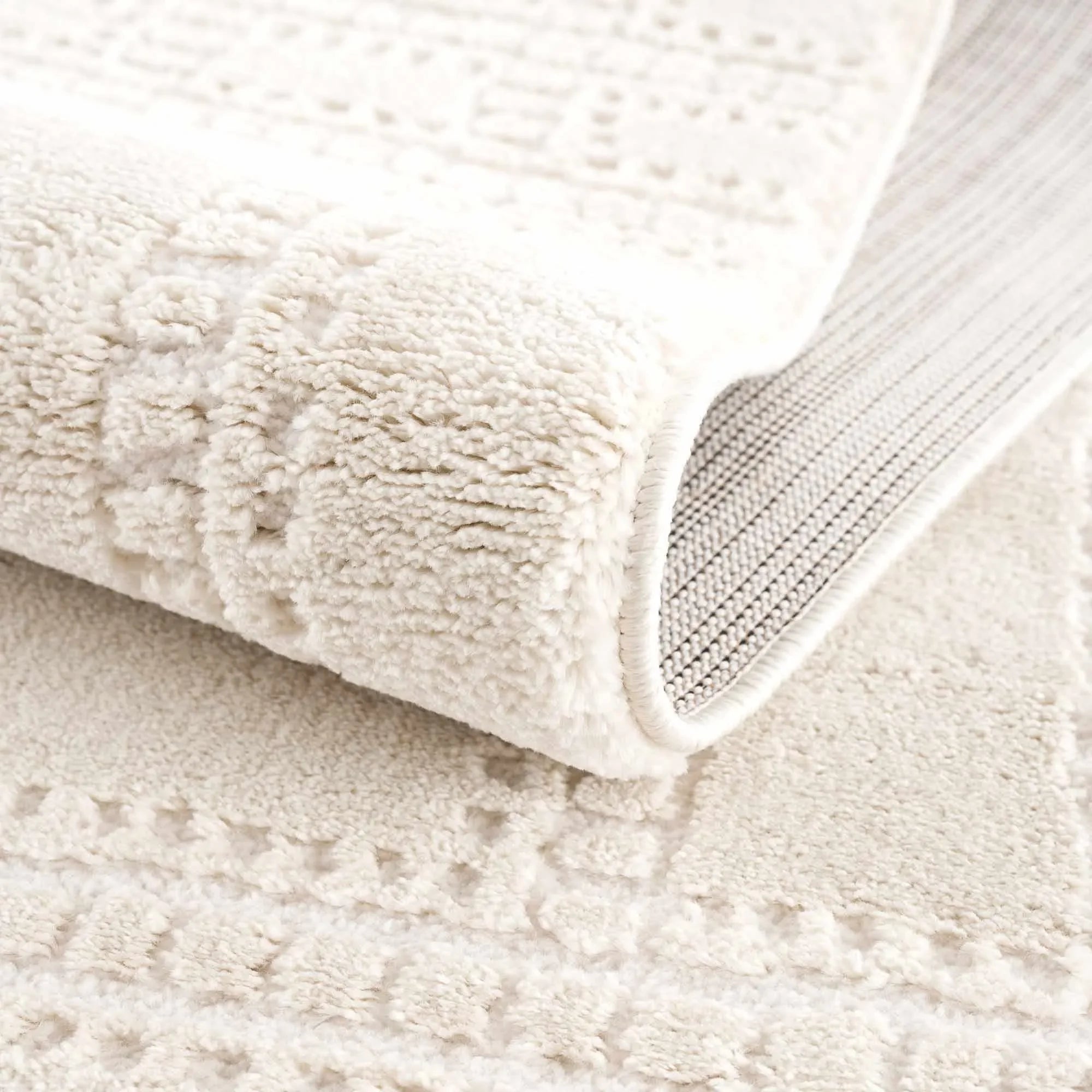 Ryuu Ivory Carved Area Rug - The Mayfair Hall