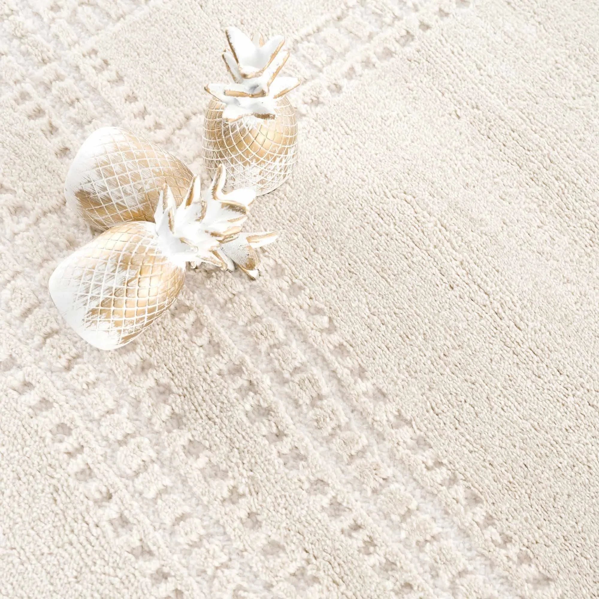 Ryuu Ivory Carved Area Rug - The Mayfair Hall