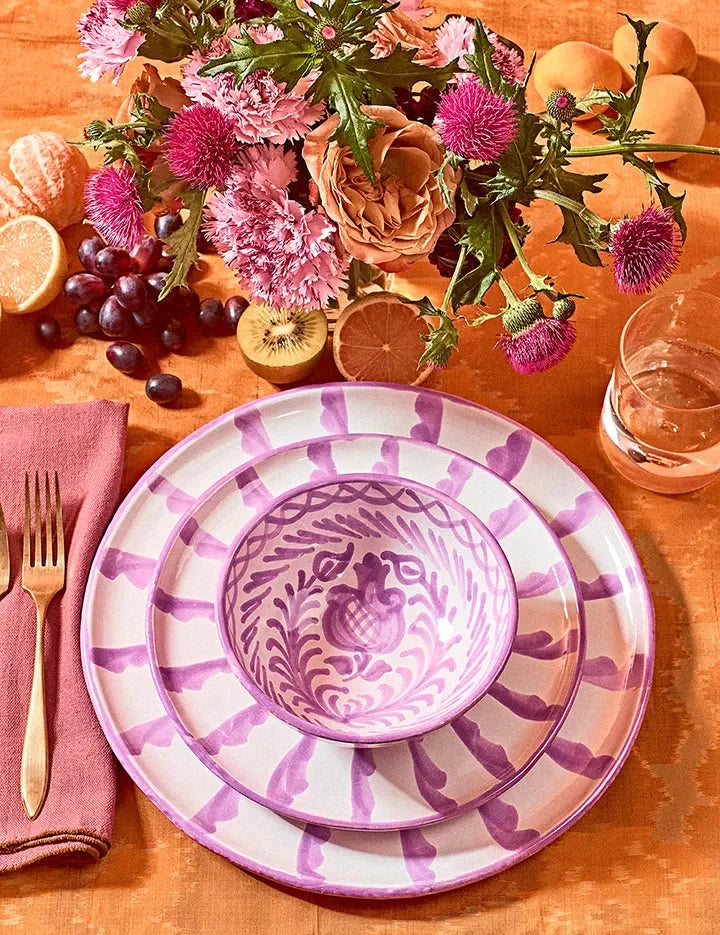 Small bowl with hand painted designs - The Mayfair Hall