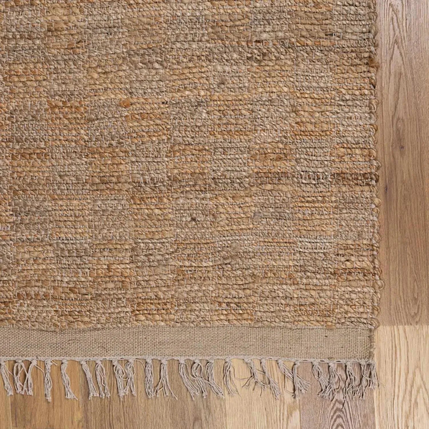 Lonut Lite Checkered Jute Rug - The Mayfair Hall