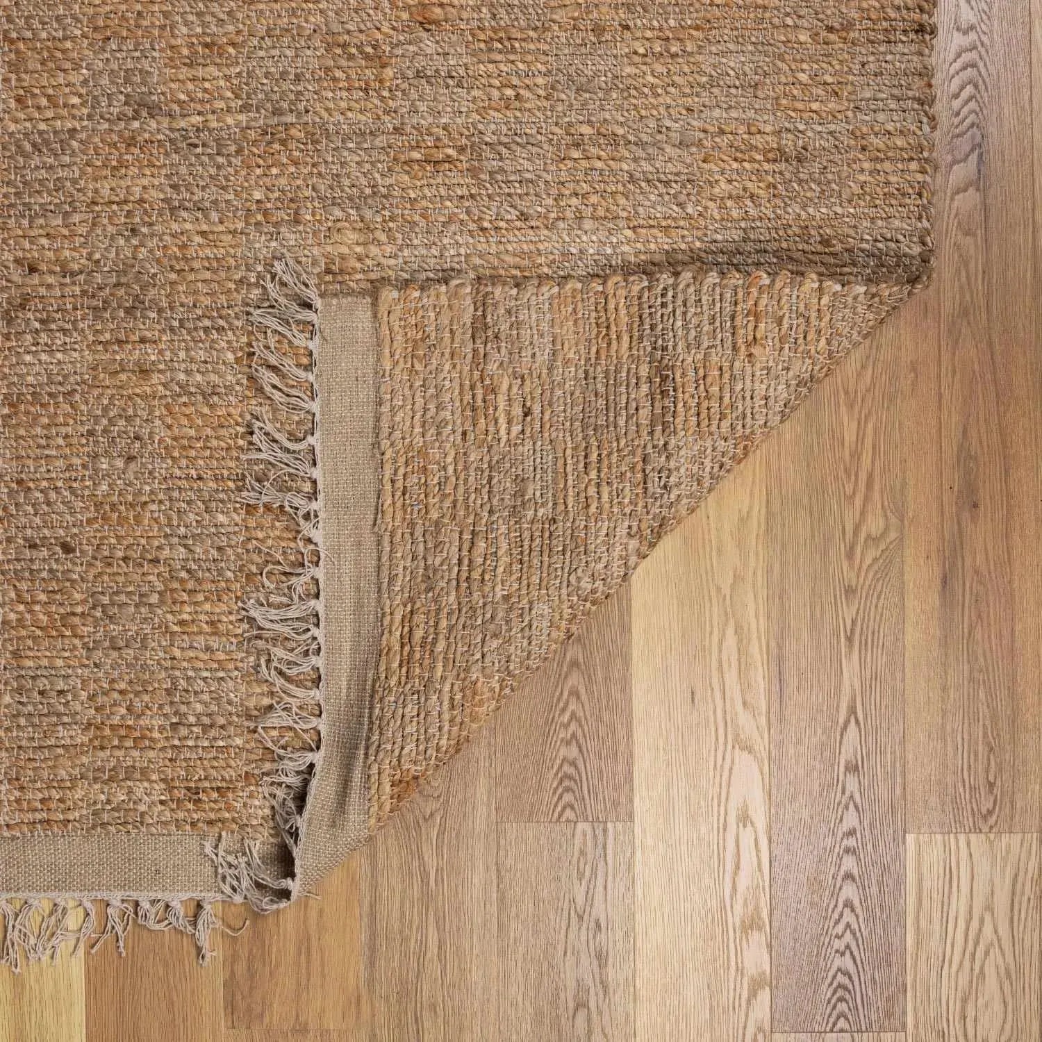 Lonut Lite Checkered Jute Rug - The Mayfair Hall