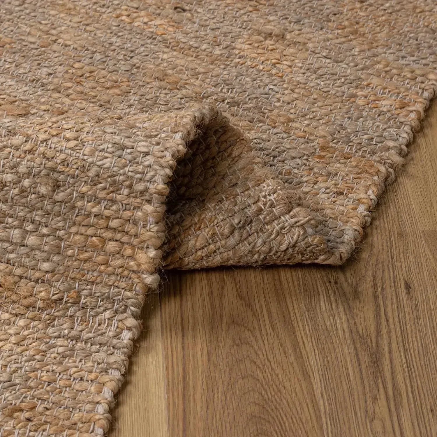 Lonut Lite Checkered Jute Rug - The Mayfair Hall