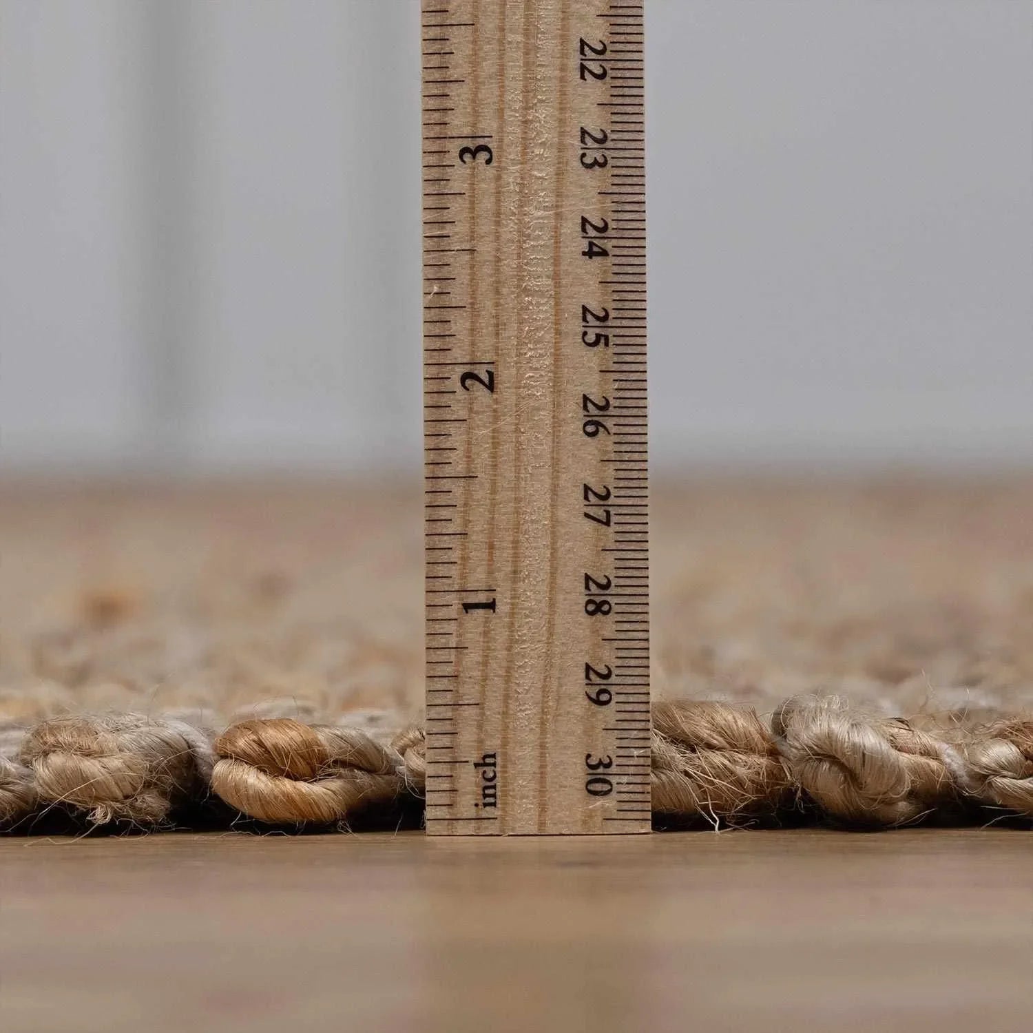 Lonut Lite Checkered Jute Rug - The Mayfair Hall