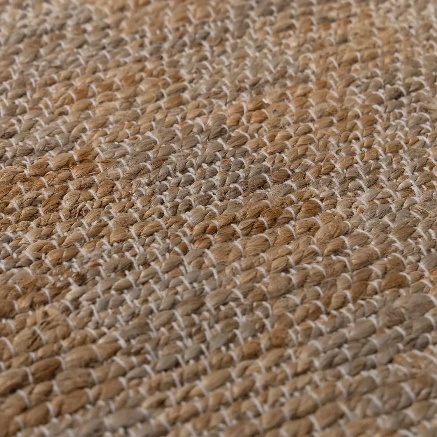 Lonut Lite Checkered Jute Rug - The Mayfair Hall