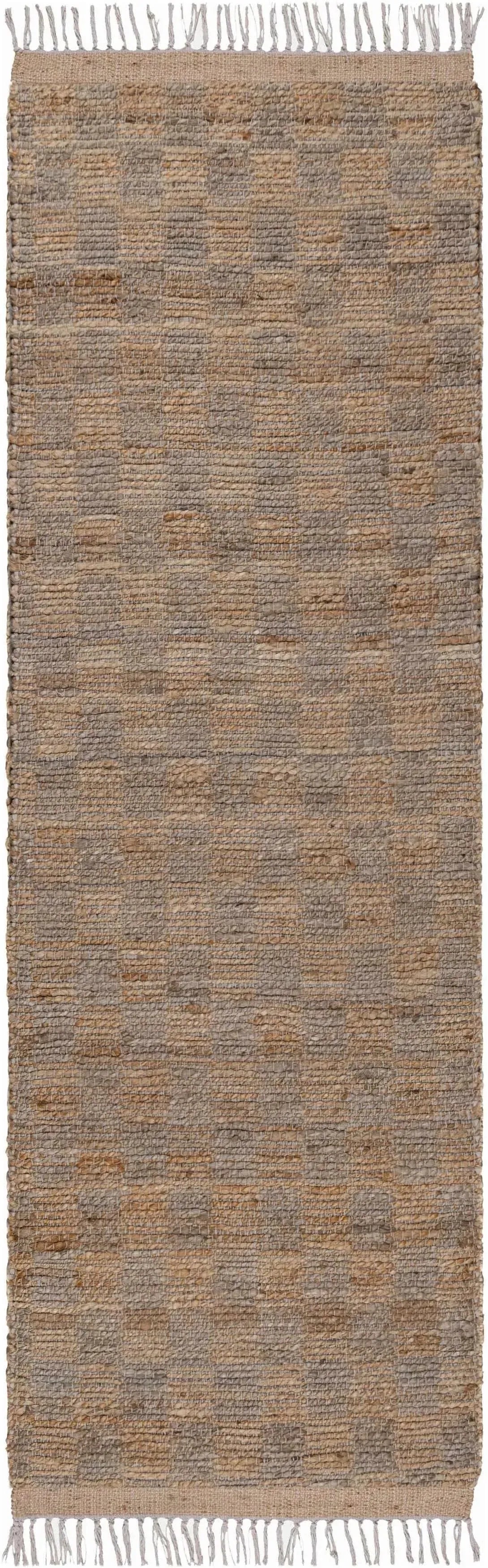 Lonut Lite Checkered Jute Rug - The Mayfair Hall