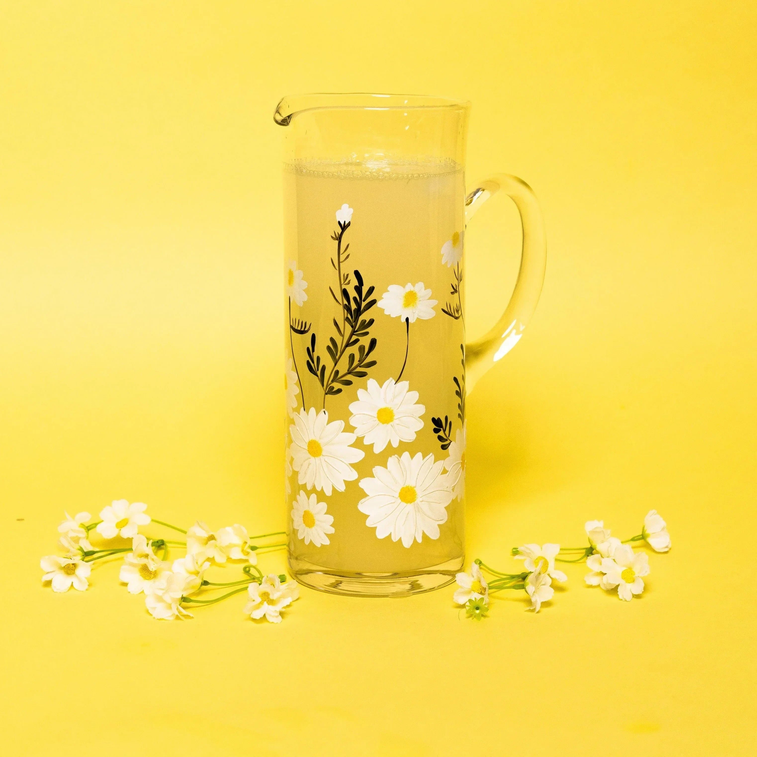 Painted Daisy Pitcher - The Mayfair Hall