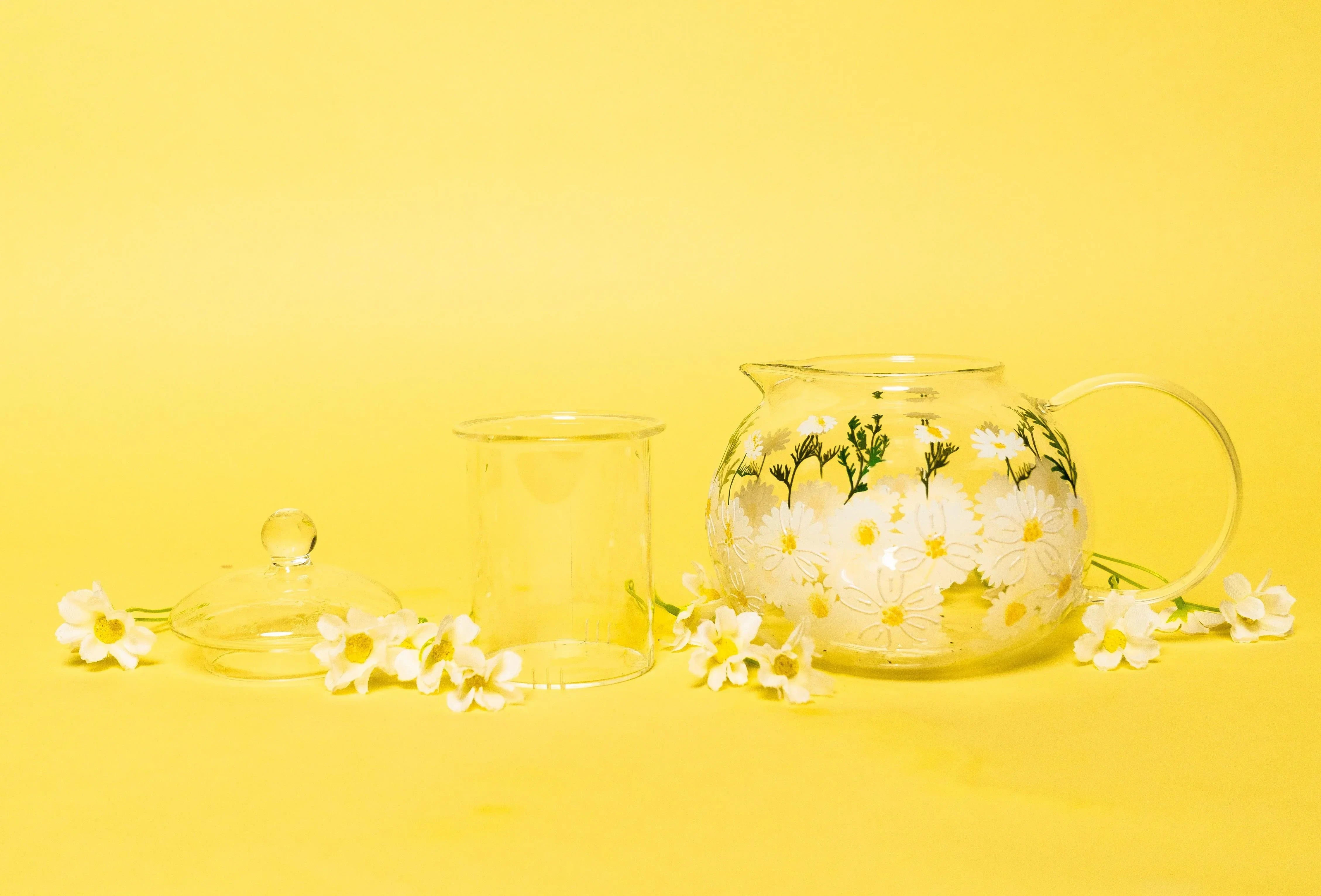 Painted Daisy Tea Pot - The Mayfair Hall