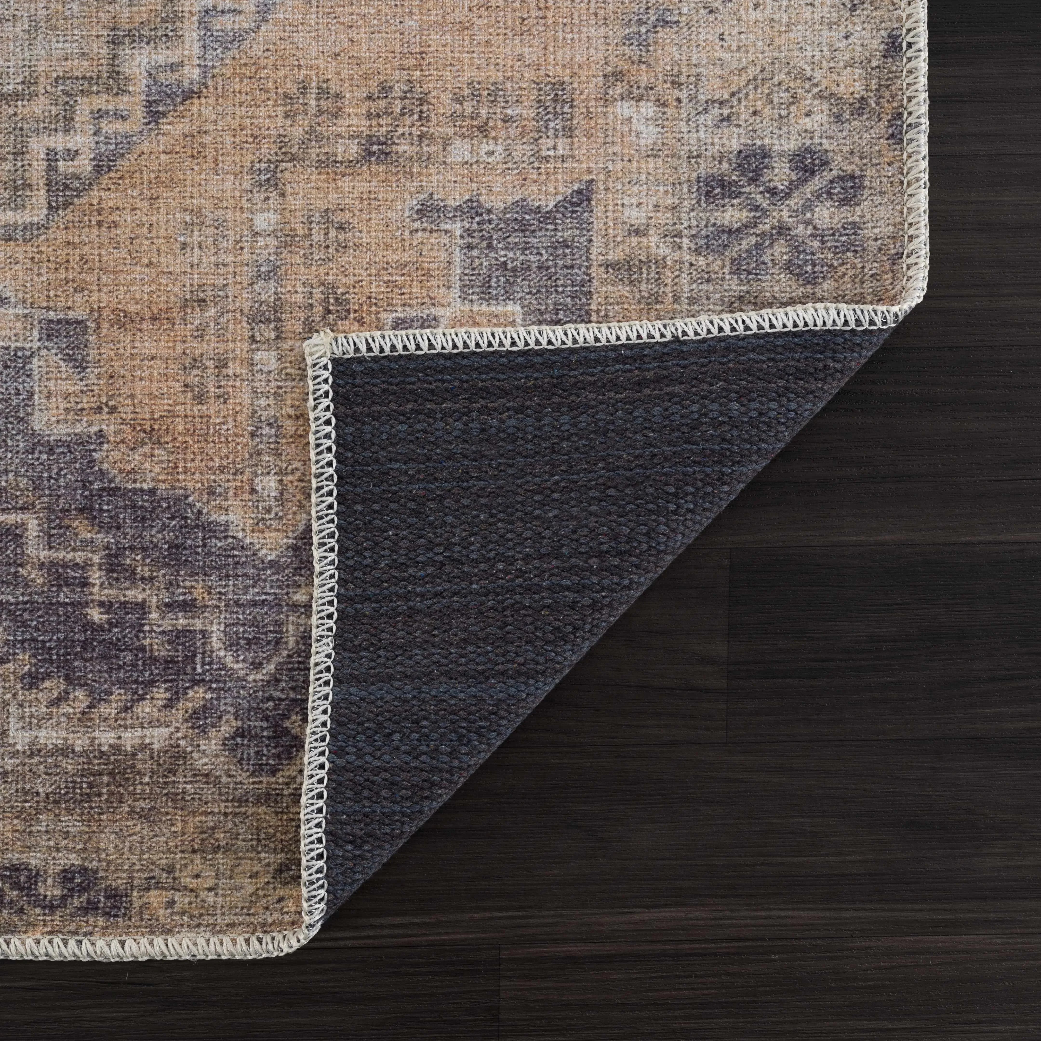 Carrabelle Peach Washable Area Rug - Clearance - The Mayfair Hall