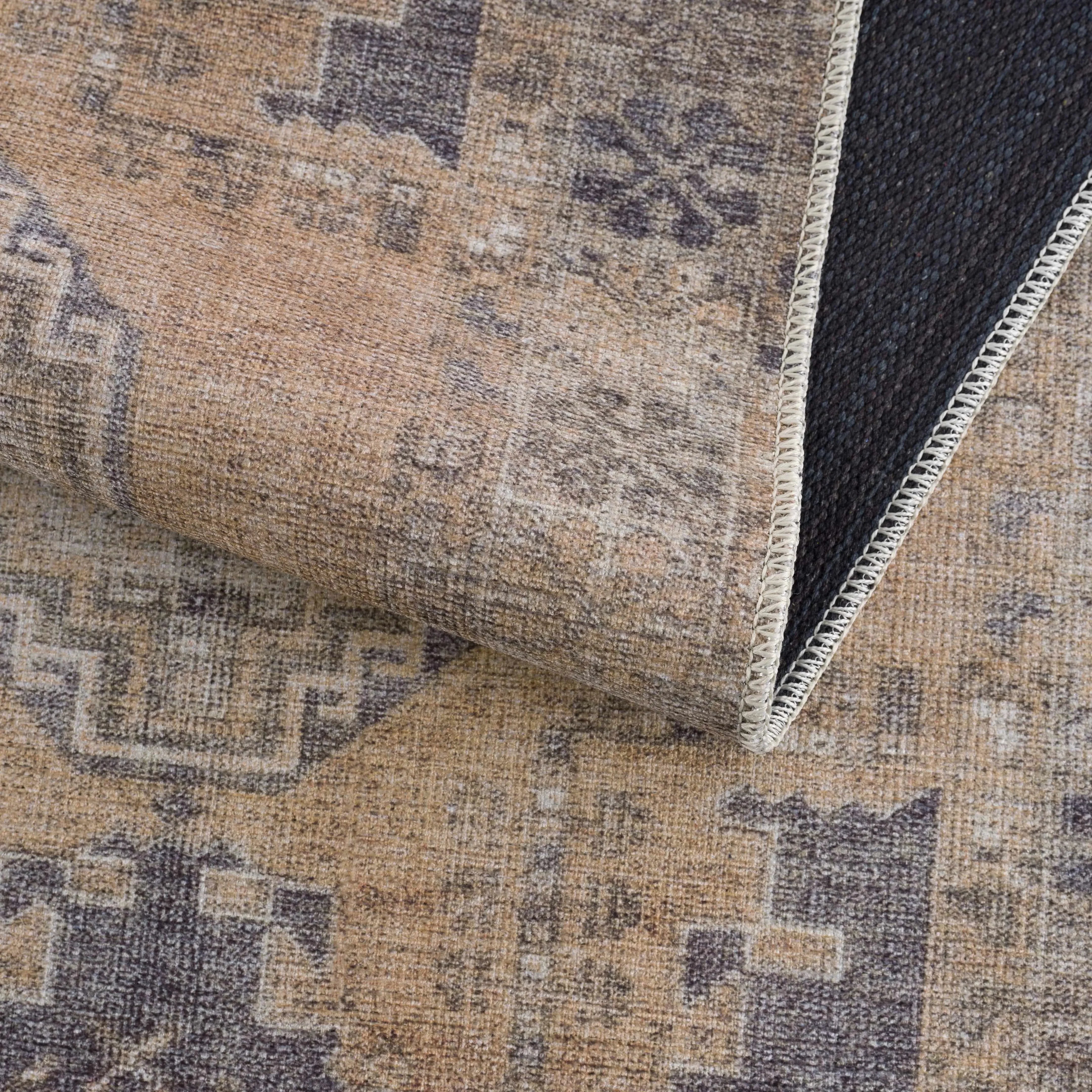 Carrabelle Peach Washable Area Rug - Clearance - The Mayfair Hall