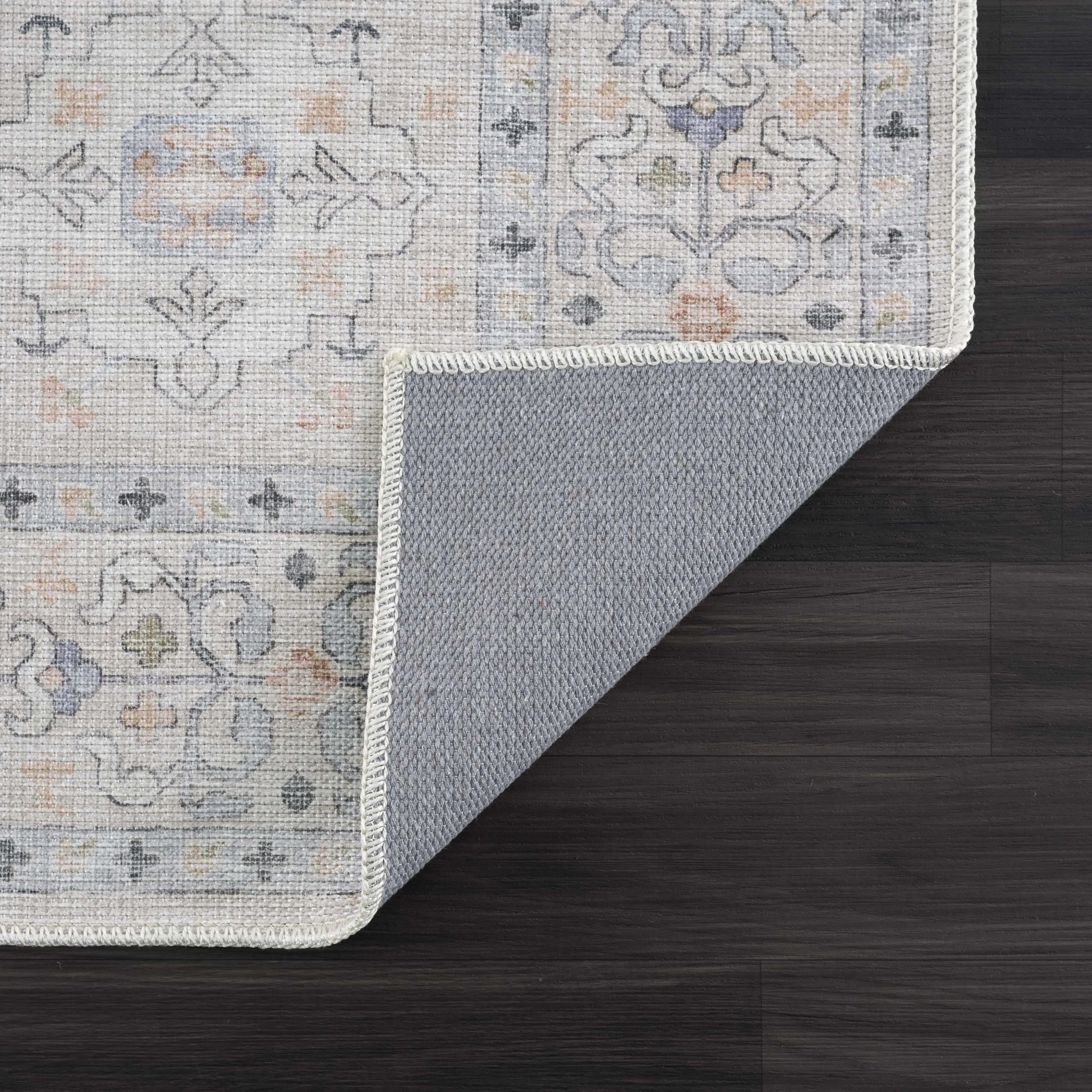 Beige Beckett Vintage Washable Area Rug - The Mayfair Hall