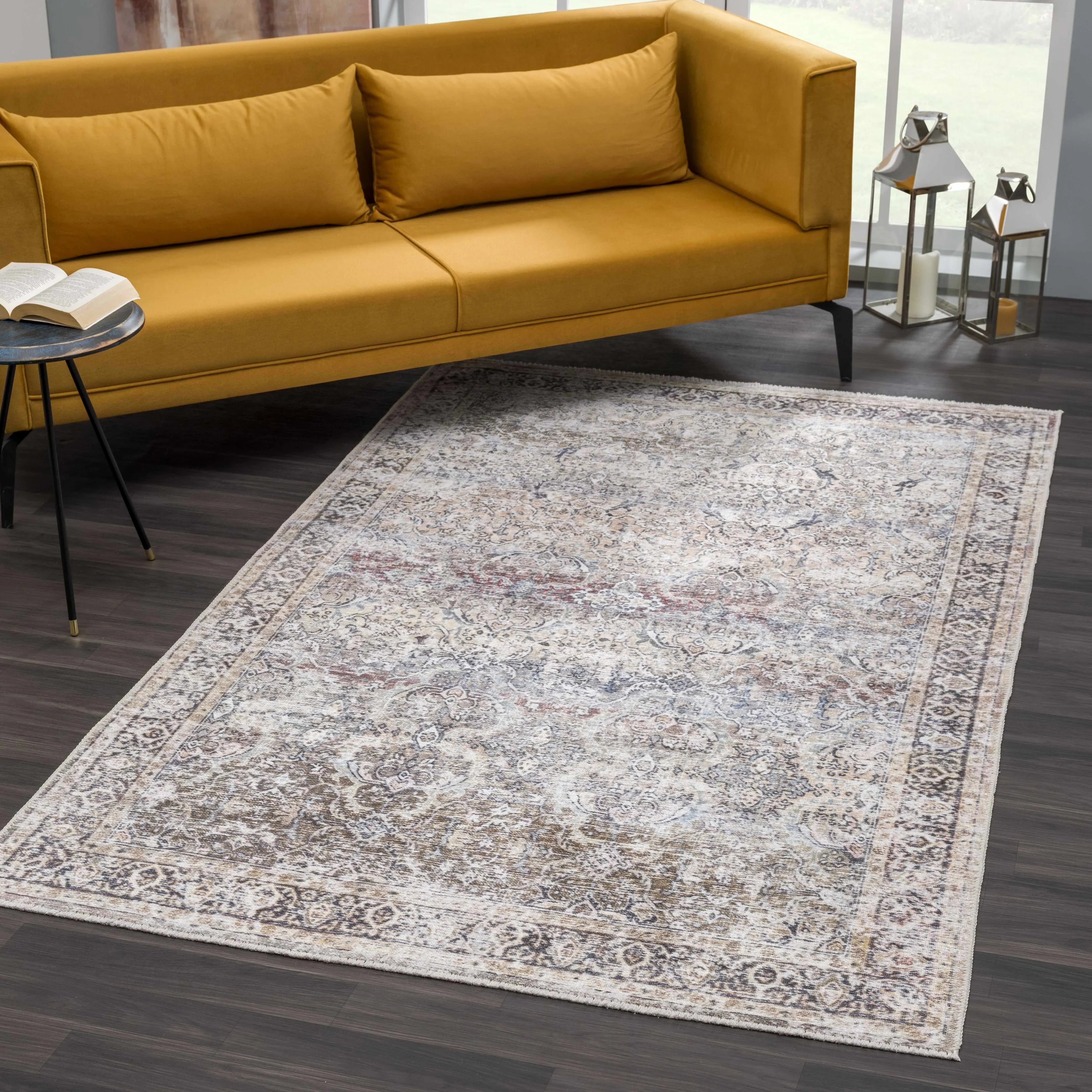 Olive Holi-2304 Washable Area Rug - The Mayfair Hall