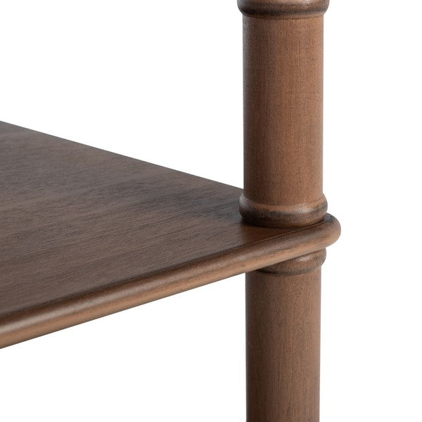 Henric 1 Drawer 2 Shelf Desk in Brown