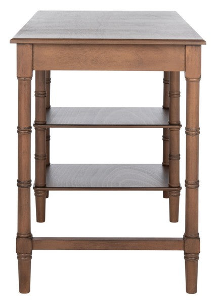 Henric 1 Drawer 2 Shelf Desk in Brown