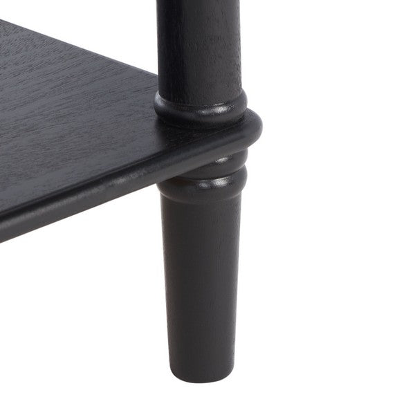 Henric 1 Drawer 2 Shelf Desk in Black