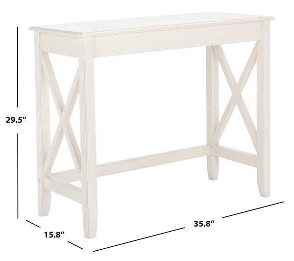 Kaytee Desk in Distressed White