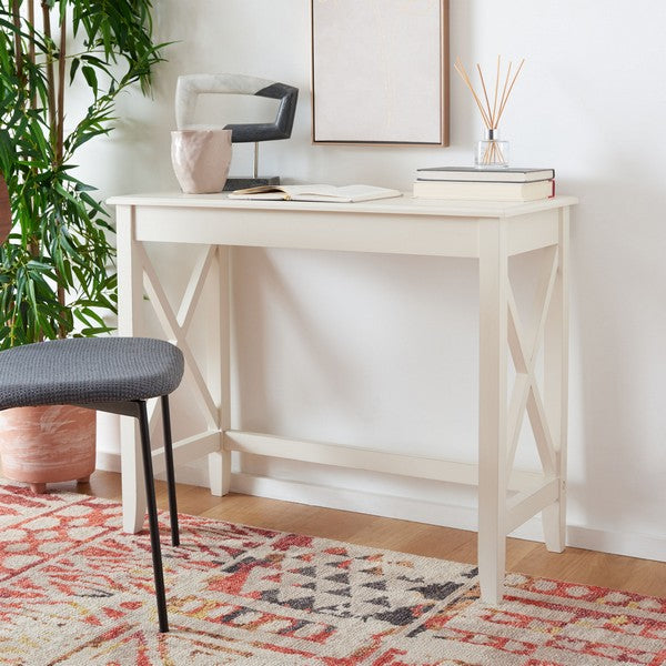 Kaytee Desk in Distressed White