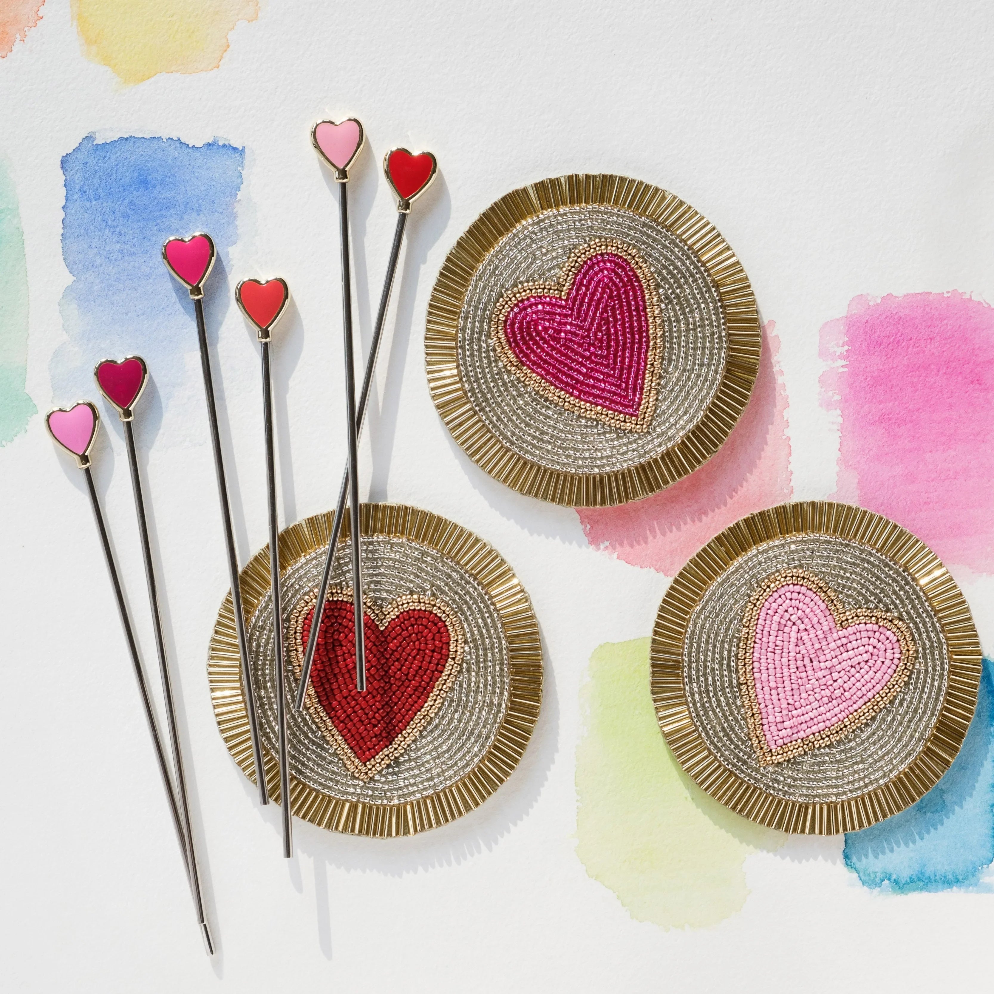 Heart coasters - The Mayfair Hall
