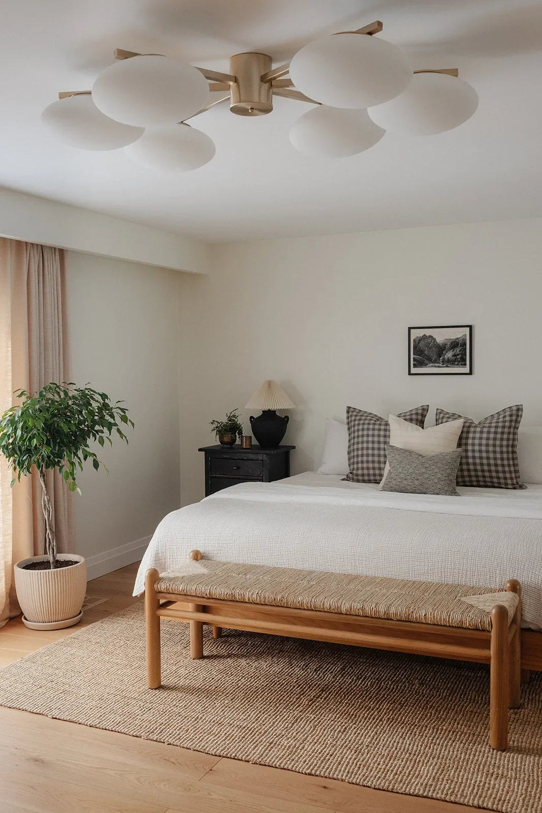 Hunter Gingham Pillow Cover in Gray - The Mayfair Hall