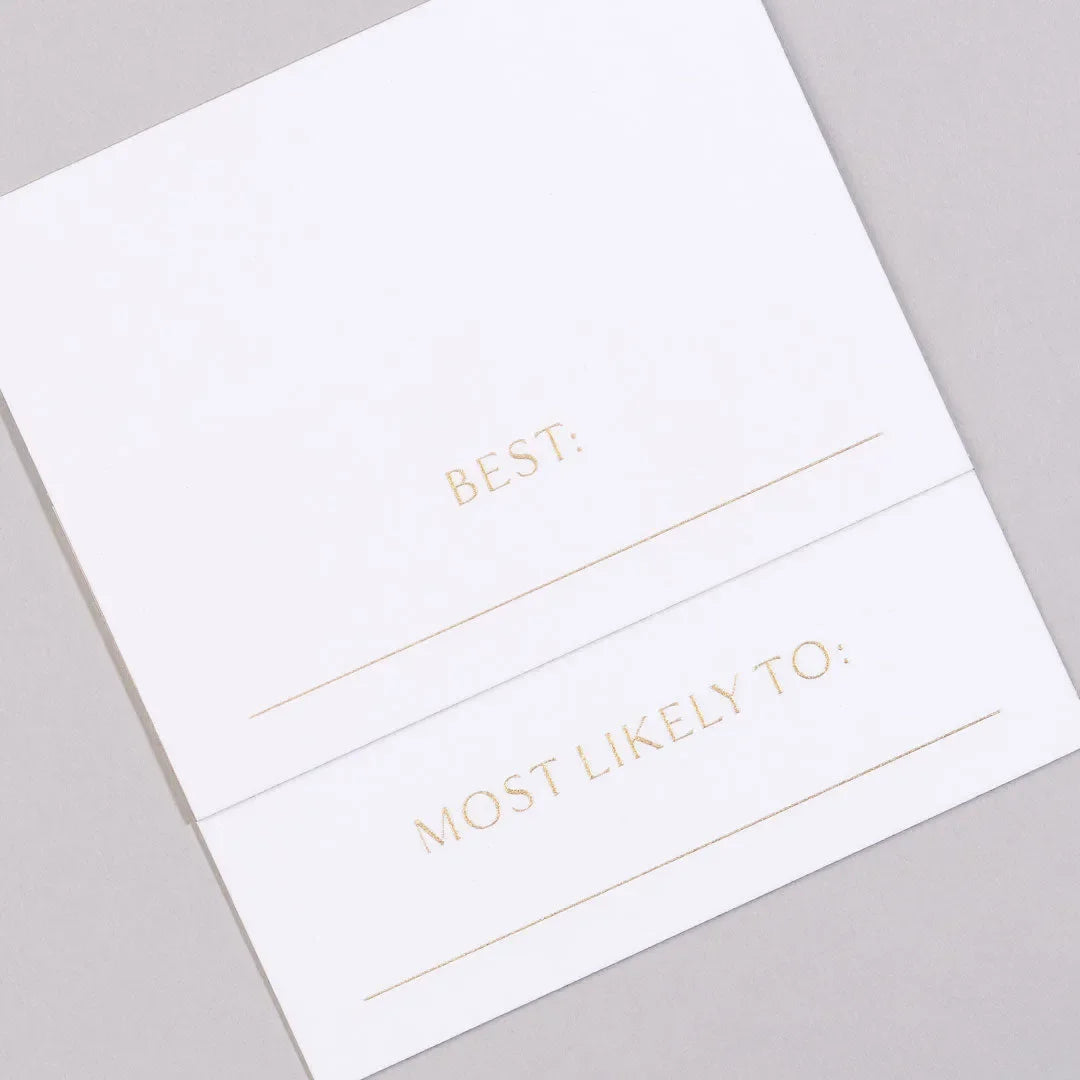 Superlatives Place Cards - The Mayfair Hall
