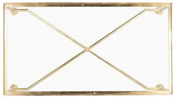 Devi Glass Coffee Table in Gold - The Mayfair Hall
