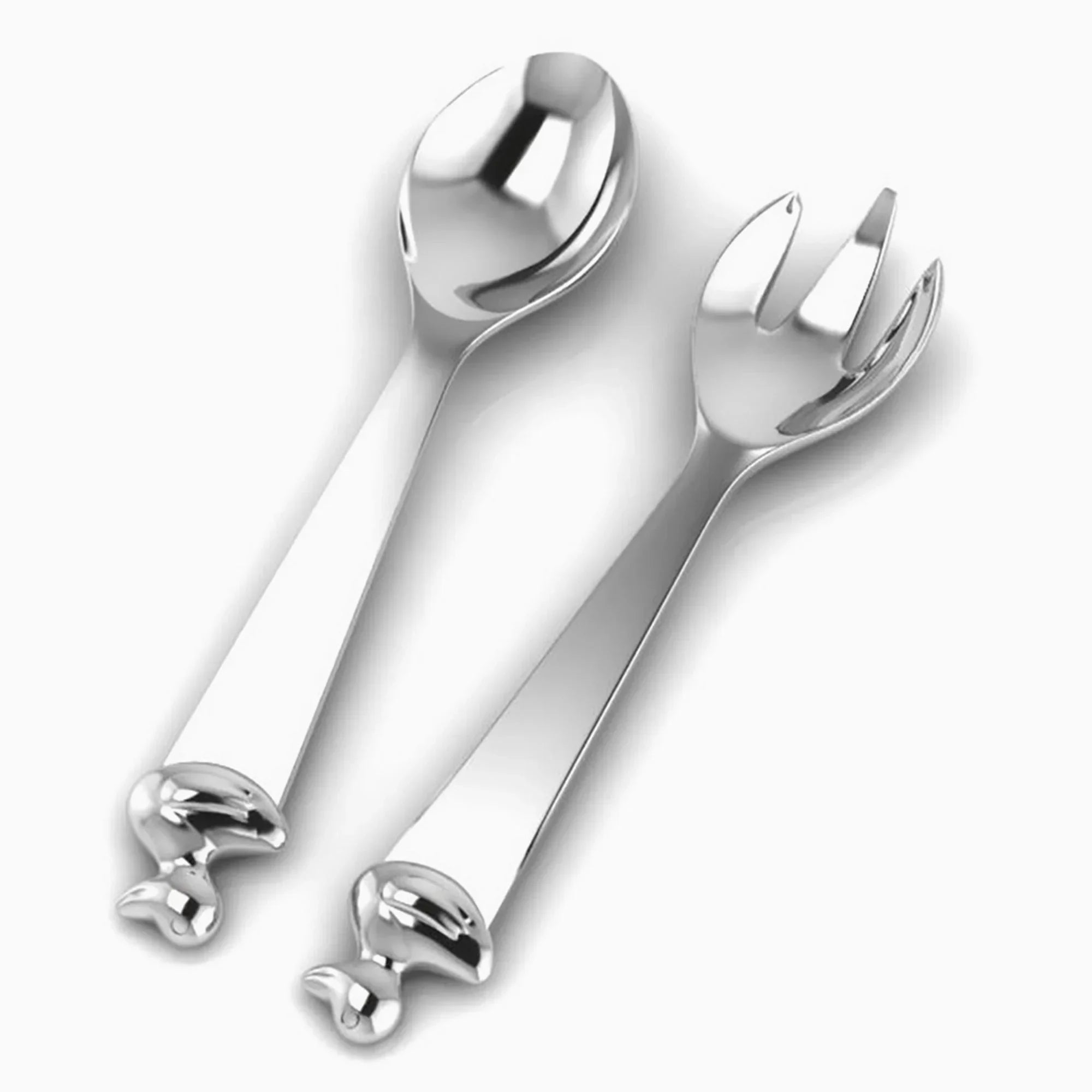 Duck Sterling Silver Baby Spoon & Fork Set by Krysaliis - The Mayfair Hall