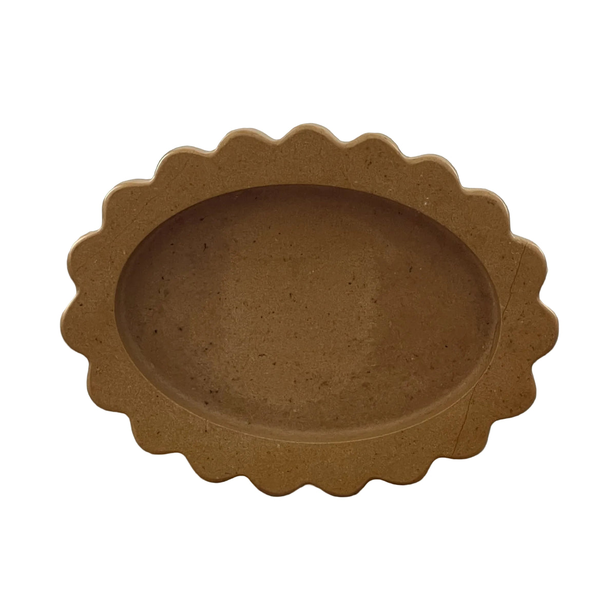 Oval Sun Marble & Travertine Catchall by Anastasio Home