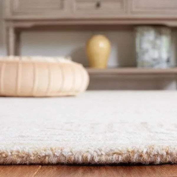 Ebony Wool Rug in Gold and Ivory - The Mayfair Hall