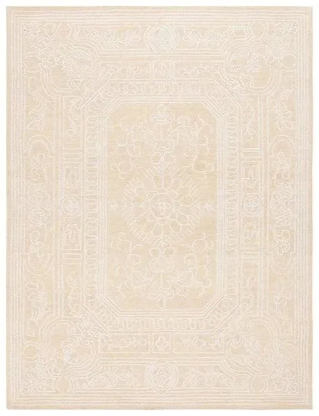 Ebony Wool Rug in Ivory and Gold - The Mayfair Hall