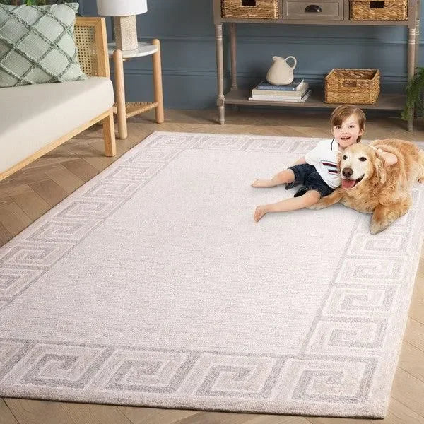 Ebony Wool Rug in Brown and Ivory - The Mayfair Hall
