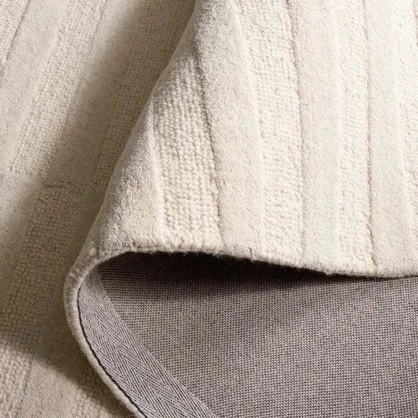 Ebony Wool Rug in Ivory - The Mayfair Hall