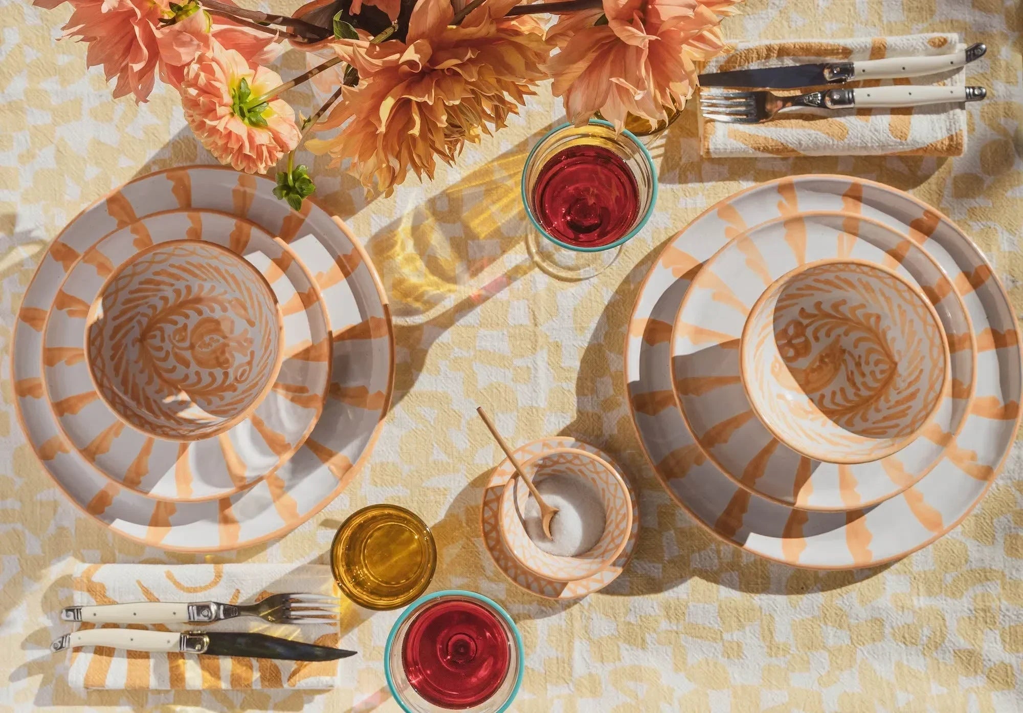 Small bowl with hand painted designs - The Mayfair Hall