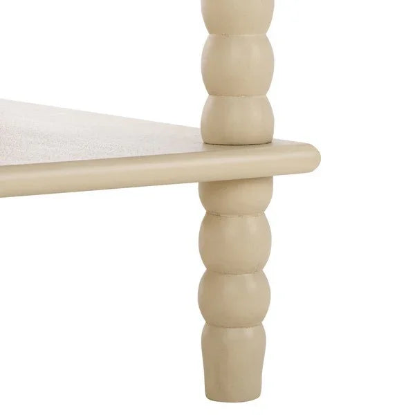 Dilyn 4 Tier Wood Shelving Unit in Sand - The Mayfair Hall