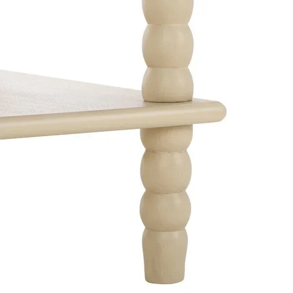 Dilyn 4 Tier Wood Shelving Unit in Sand - The Mayfair Hall