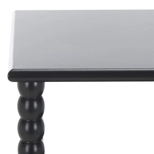 Dilyn 4 Tier Wood Shelving Unit in Matte Black - The Mayfair Hall