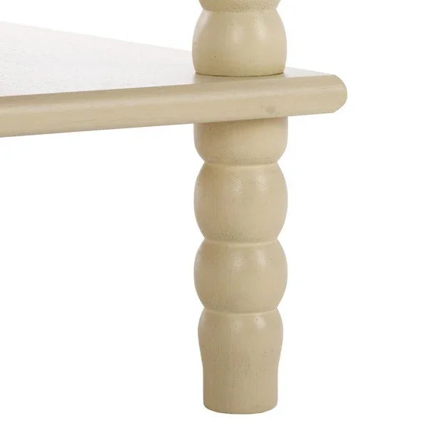 Dilyn Wood 5-Tier Shelving Unit in Sand - The Mayfair Hall