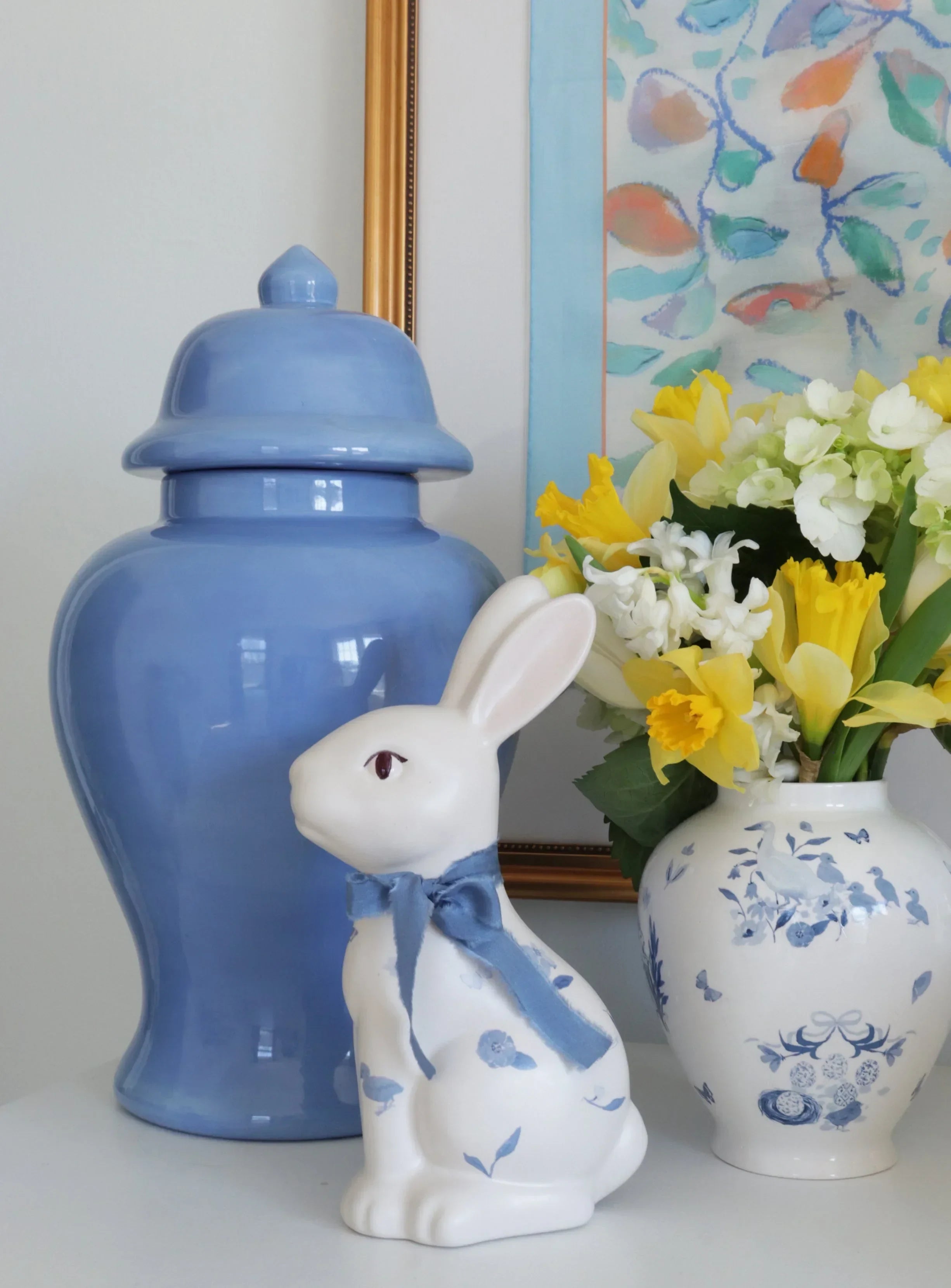 French Blue Ginger Jars - The Mayfair Hall