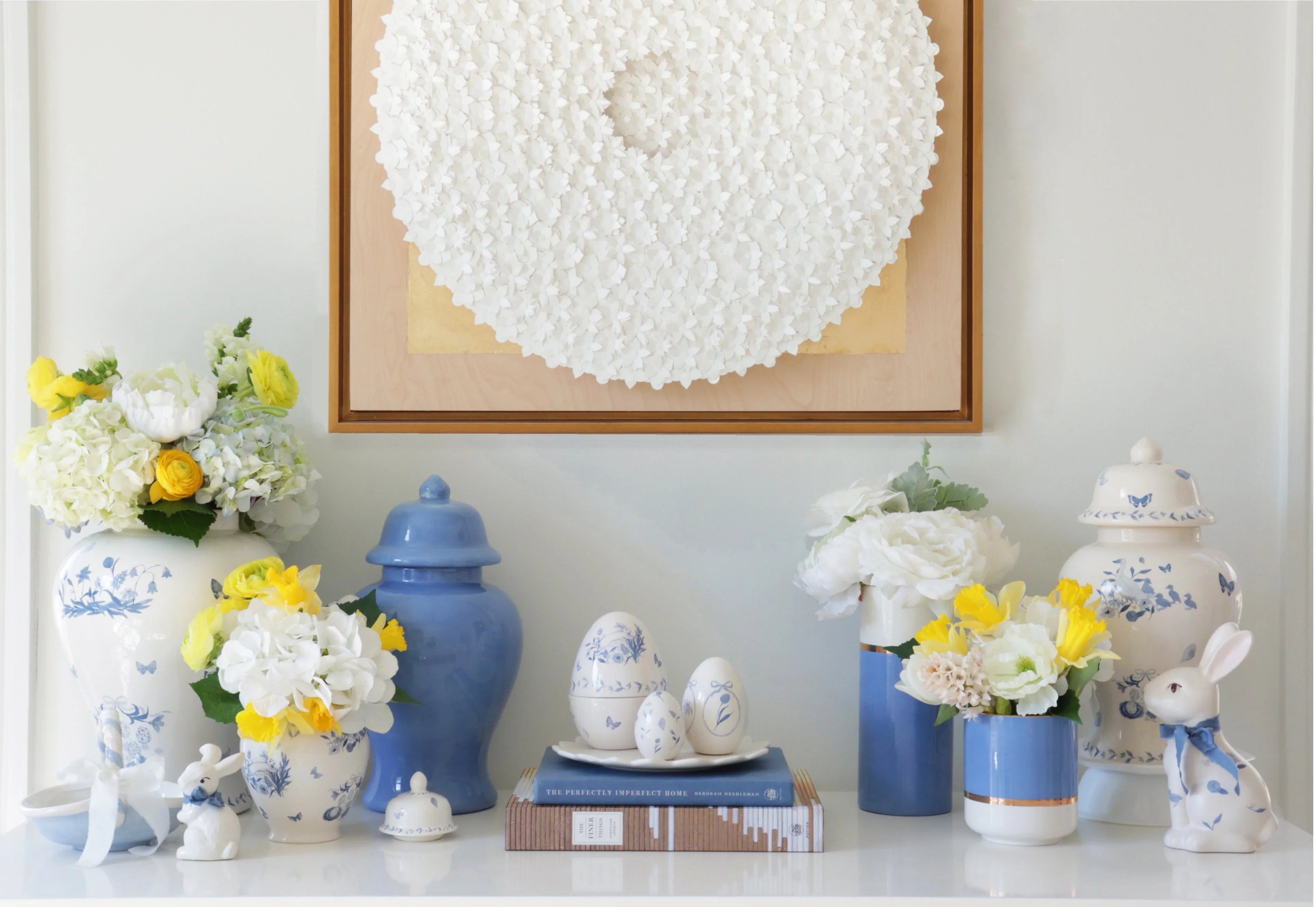 French Blue Ginger Jars - The Mayfair Hall