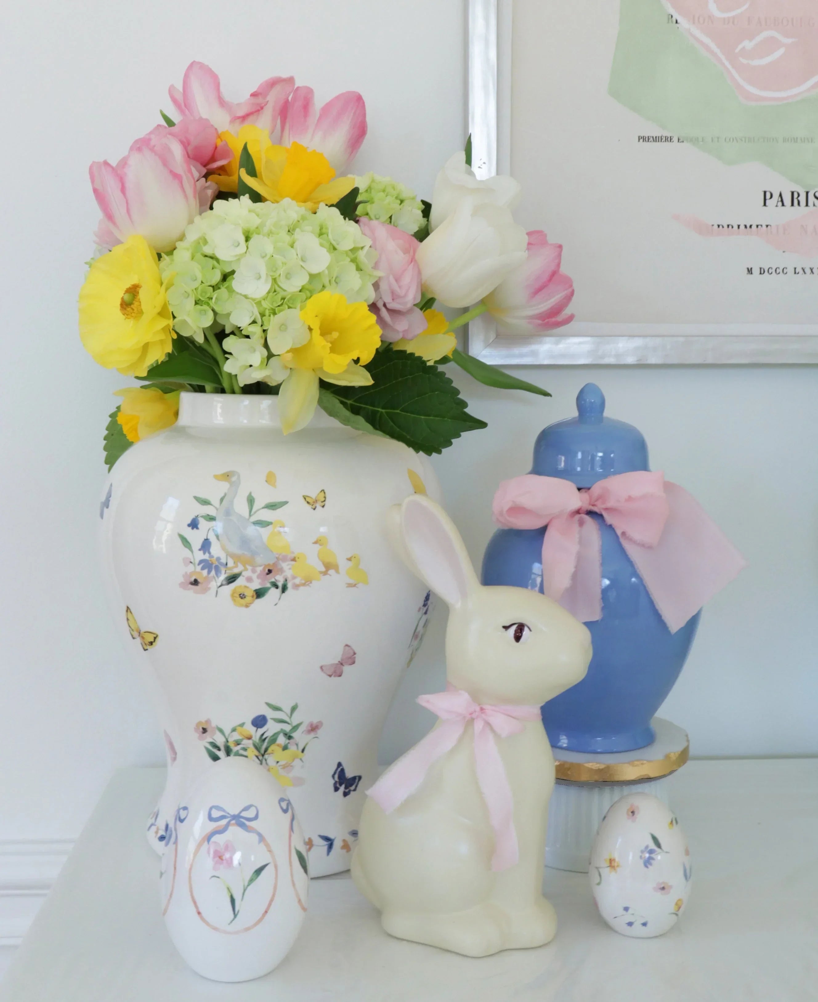 French Blue Ginger Jars - The Mayfair Hall