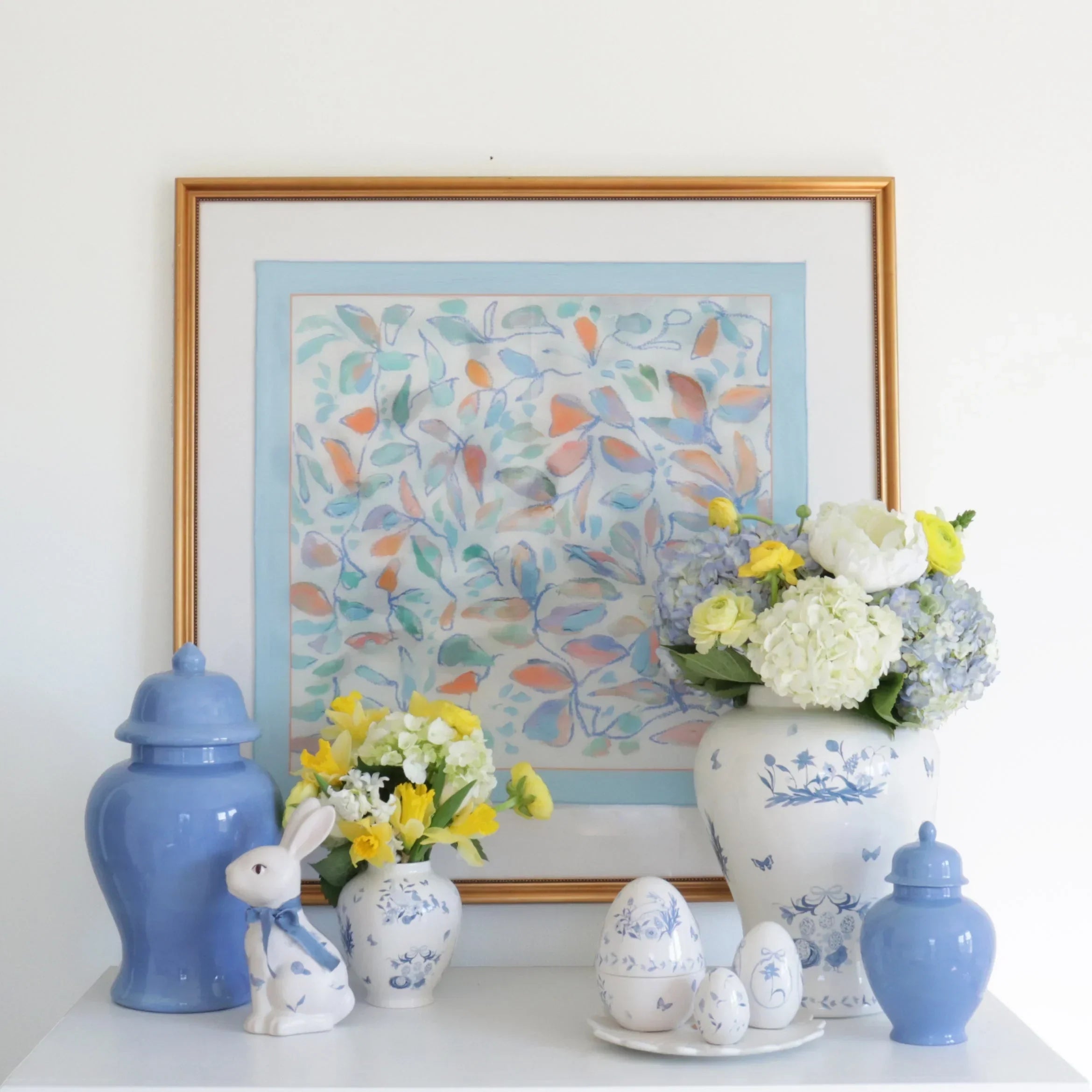 French Blue Ginger Jars - The Mayfair Hall