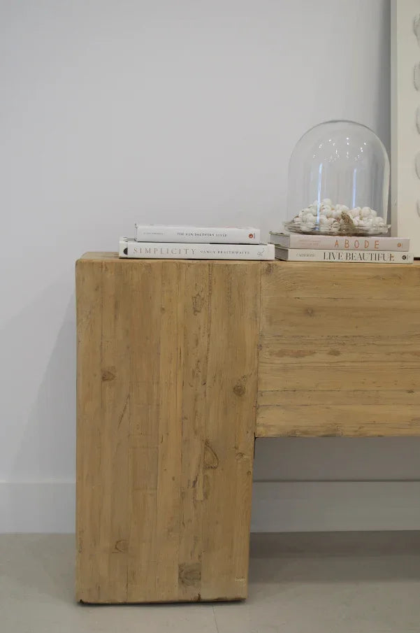 Reclaimed Elm Beam Console Table - The Mayfair Hall