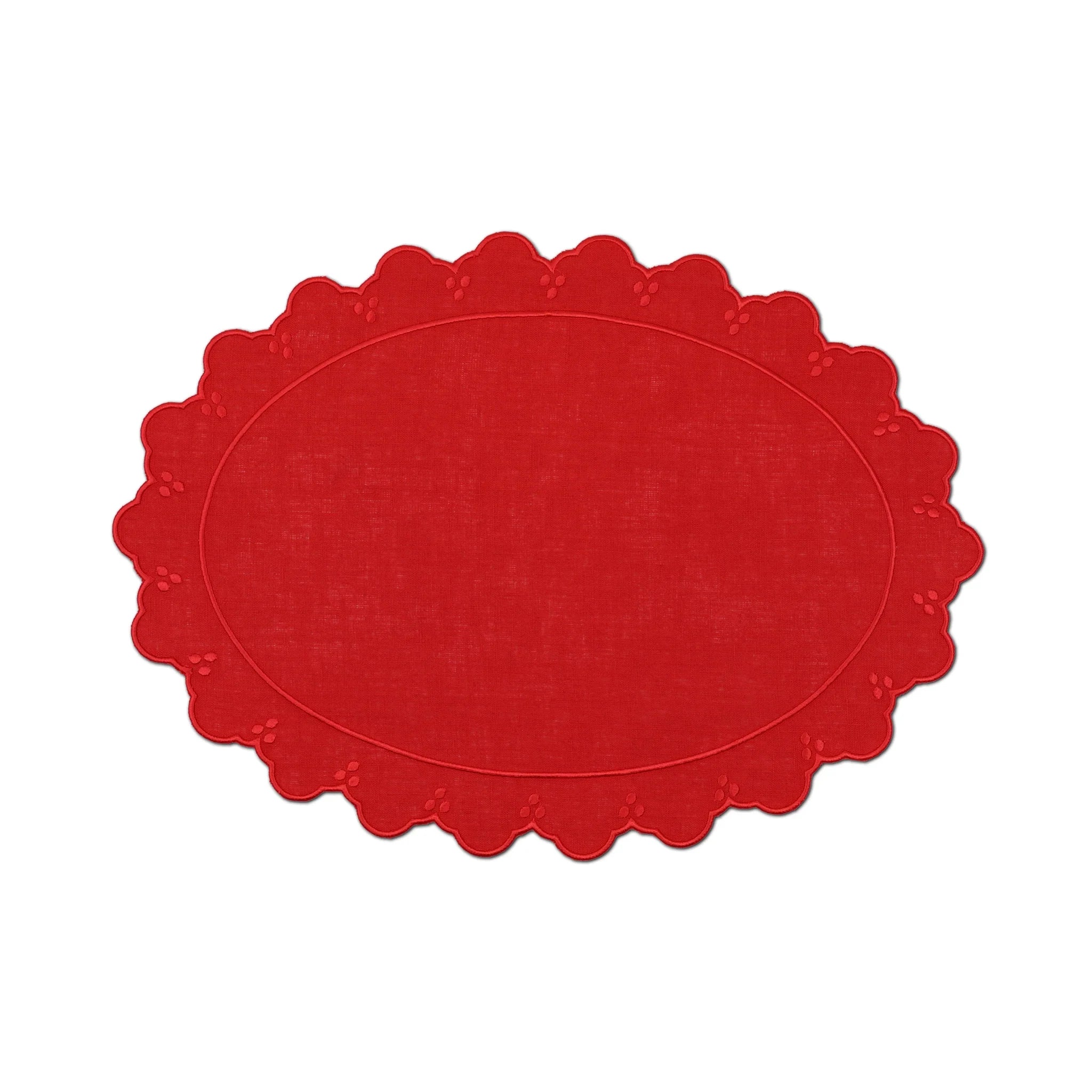 Eloise Oval Linen Placemat