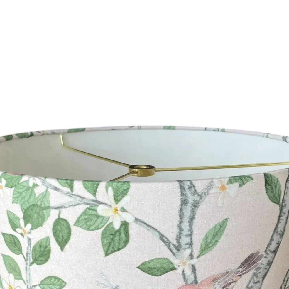 Pink Chinoiserie Lampshade in Elsie's Garden - The Mayfair Hall