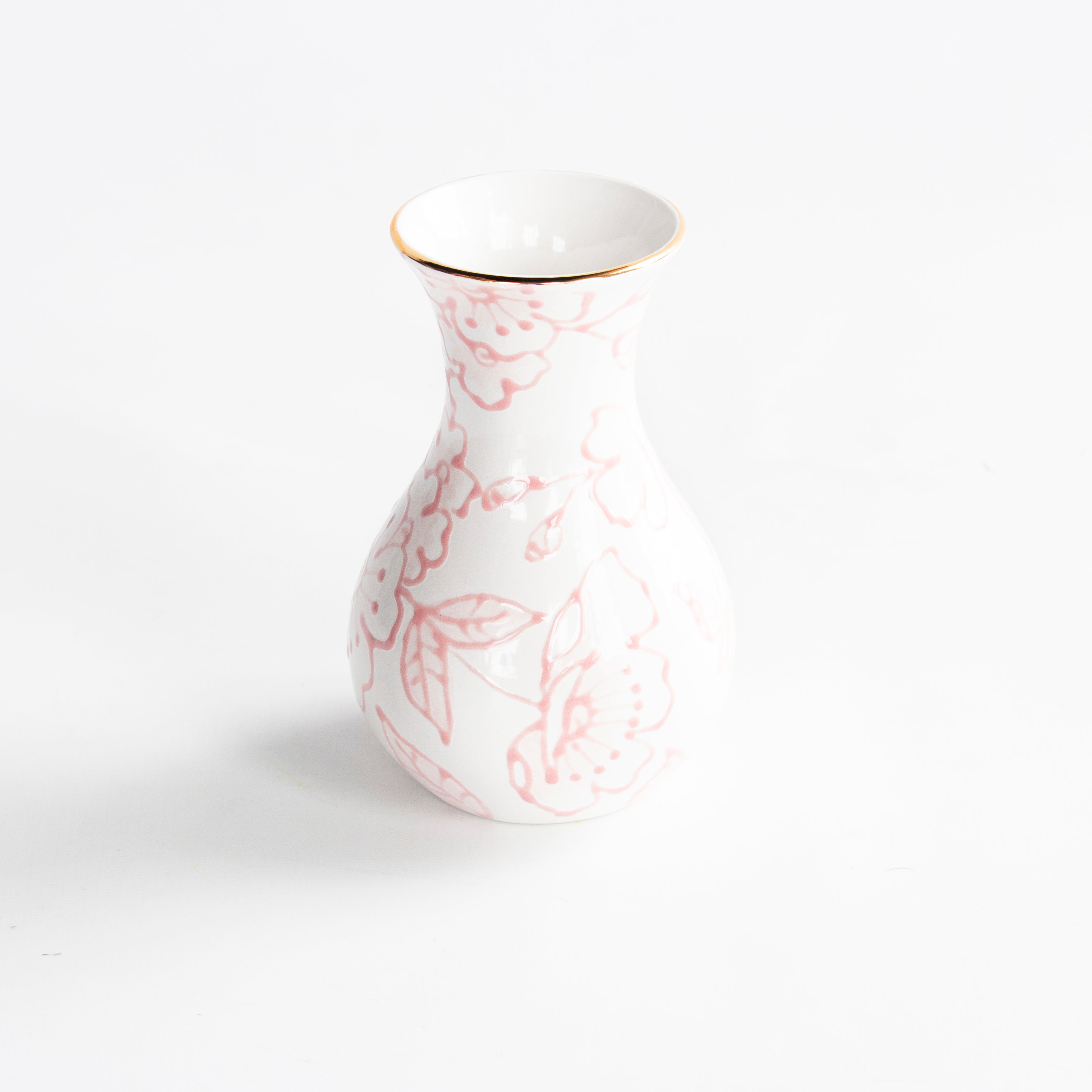 Pink Blossom Chinoiserie Emilene Vases