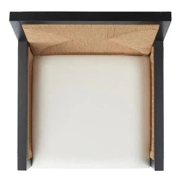 Emilio Wood Accent Chair in Black and Natural - The Mayfair Hall