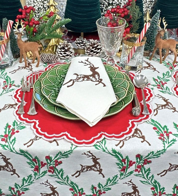 Enchanted Christmas Reindeer - Tablecloth