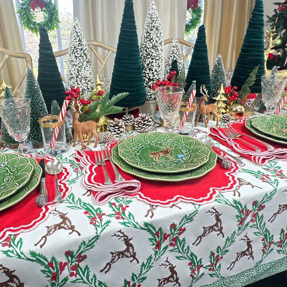 Enchanted Christmas Reindeer - Tablecloth